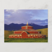 Historische ronde Barn op Twin Bridges Montana Briefkaart (Voorkant)