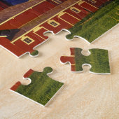 Historische ronde Barn op Twin Bridges Montana Legpuzzel (Zijkant)