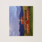Historische ronde Barn op Twin Bridges Montana Legpuzzel (Verticaal)