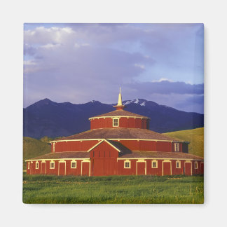 Historische ronde Barn op Twin Bridges Montana Magneet