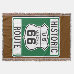 Historische Route 66 Arizona Road Sign Deken