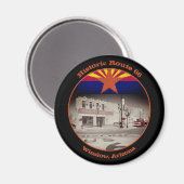 Historische route 66 Bestemming Winslow Arizona Magneet (Voorkant / Achterkant)