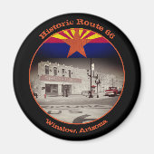 Historische route 66 Bestemming Winslow Arizona Magneet (Voorkant)