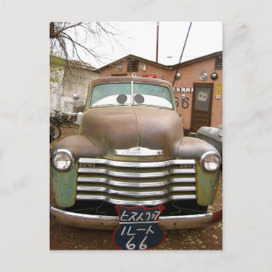 Historische route 66 briefkaart