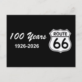 Historische Route 66 Eeuwfeest Briefkaart
