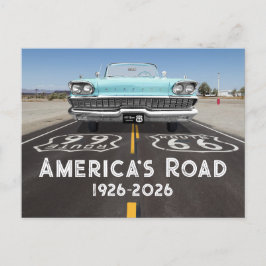 Historische Route 66 Eeuwfeest Briefkaart