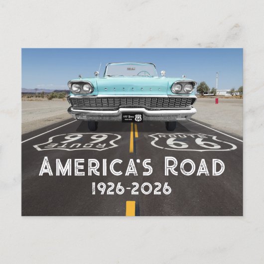 Historische Route 66 Eeuwfeest Briefkaart (Voorkant)