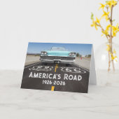 Historische Route 66 Eeuwfeest Kaart (Gele Bloem)