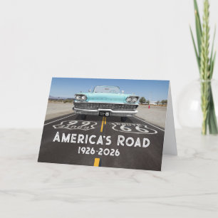 Historische Route 66 Eeuwfeest Kaart