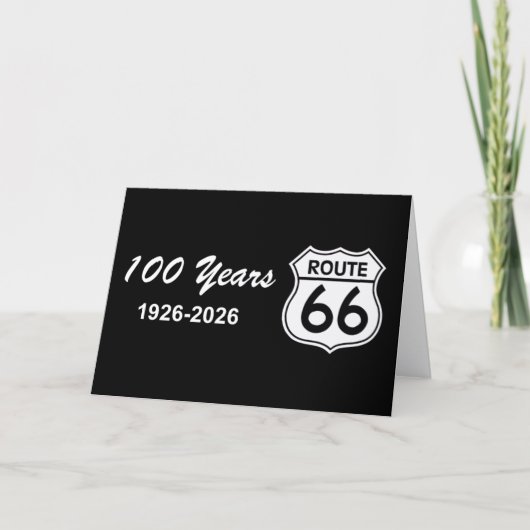 Historische Route 66 Eeuwfeest Kaart (Voorkant)