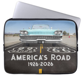 Historische Route 66 Eeuwfeest Laptop Sleeve