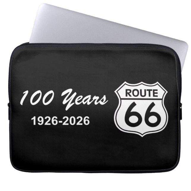 Historische Route 66 Eeuwfeest Laptop Sleeve (Voorkant)