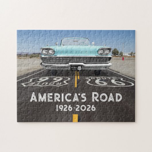 Historische Route 66 Eeuwfeest Legpuzzel (Horizontaal)