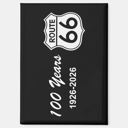 Historische Route 66 Eeuwfeest Magneet (Voorkant)