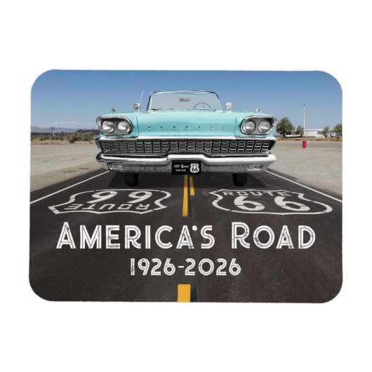 Historische Route 66 Eeuwfeest Magneet (Horizontaal)