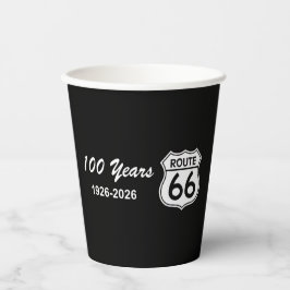 Historische Route 66 Eeuwfeest Papieren Bekers