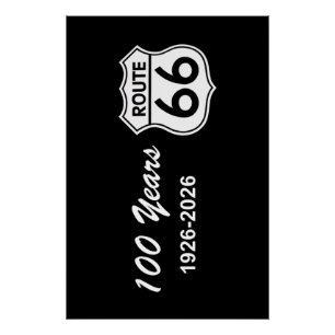 Historische Route 66 Eeuwfeest Perfect Poster