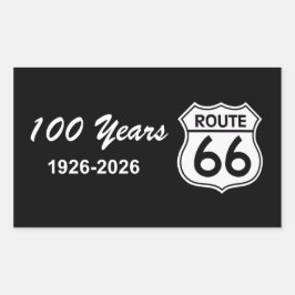 Historische Route 66 Eeuwfeest Rechthoekige Sticker