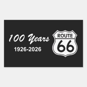 Historische Route 66 Eeuwfeest Rechthoekige Sticker
