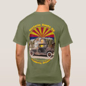 Historische Route 66 Hackberry, Arizona Back Desig T-shirt (Achterkant)