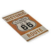 Historische Route 66 in Illinois Magnet Magneet (Rechterzijde)