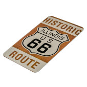 Historische Route 66 in Illinois Magnet Magneet (Linkerzijde)