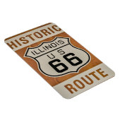Historische Route 66 in Illinois Magnet Magneet (Rechterzijde)