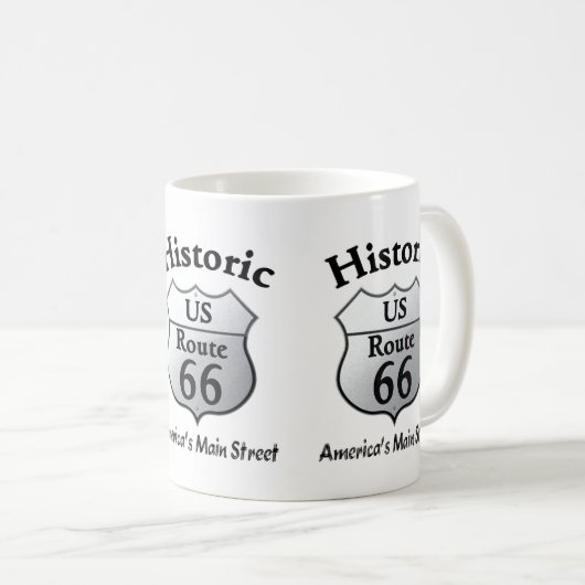 Historische route 66 koffiemok (Voorkant rechts)