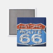 Historische route 66 magneet (Voorkant / Achterkant)