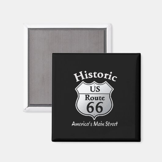 Historische route 66 — magneet (Voorkant / Achterkant)