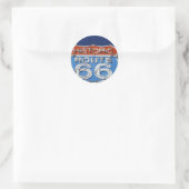 Historische route 66 ronde sticker (Tas)