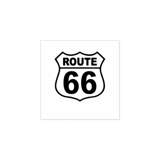 Historische route 66 rubberstempel (Afrduk)