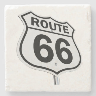 Historische route 66 stenen onderzetter
