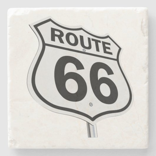 Historische route 66 stenen onderzetter (Voorkant)