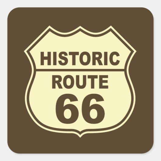 Historische Route 66 Sticker (Voorkant)