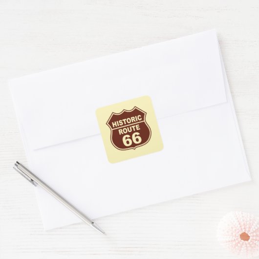 Historische Route 66 Sticker (Envelop)