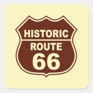 Historische Route 66 Sticker