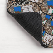 Historische route 66 ~ Vlagpersoneel, Arizona Muismat (Hoek)