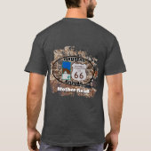 Historische route 66 ~ Vlagpersoneel, Arizona T-shirt (Achterkant)