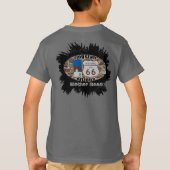 Historische route 66 ~ Vlagpersoneel, Arizona T-shirt (Achterkant)