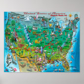 Historische route 66 VS Poster (Voorkant)