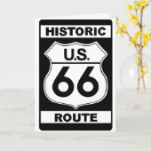 Historische Route 66 Wenskaart Kaart (Gele Bloem)