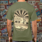 Historische Route 66 Winslow Arizona Back Design T-shirt