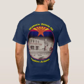 Historische Route 66 Winslow Arizona Back T-shirt (Achterkant)