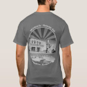 Historische Route 66 Winslow Arizona Voorzijde T-shirt (Achterkant)
