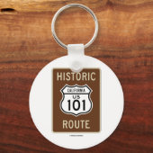 Historische Route US 101 California (Sign.) Sleutelhanger (Voorkant)