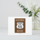 Historische Route US Highway 50 (Californië) Briefkaart (Staand voorkant)