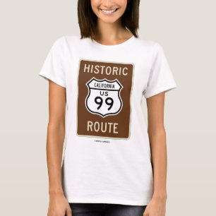 Historische route US Highway 99 (Californië) T-shirt