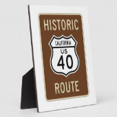 Historische route VS Route 40 (Californië) Fotoplaat (Zijkant)