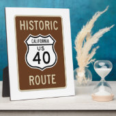 Historische route VS Route 40 (Californië) Fotoplaat (Zijkant)